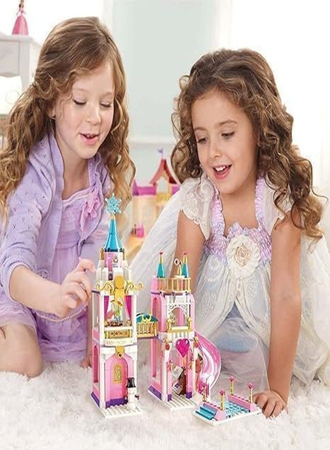 Gemcza Fun Water Park Adventure Building Set Girl Dream Villa House Magical Castle Building Blocks Building Blocks Bricks DIY Assemble Educational Toys (445 pc) - Image 5